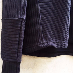 Washi Stripe Jersey Long Sleeve Cut&Sewn - Black Size2 第5張的照片