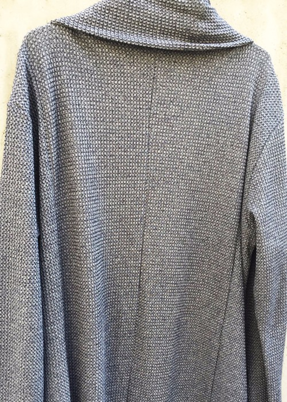 Japanesepaper Waffle Jersey Long Cardigan - Navy Size0 第5張的照片