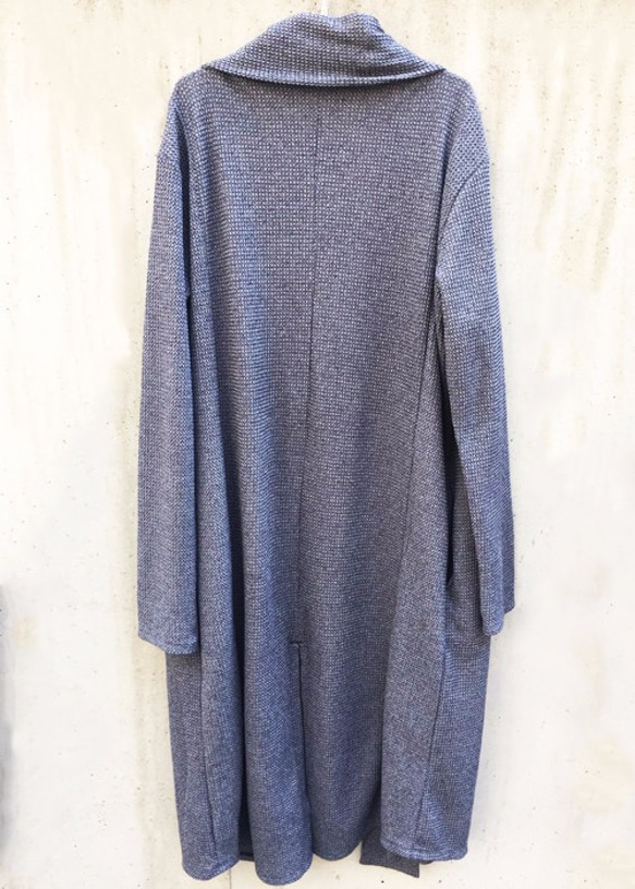 Japanesepaper Waffle Jersey Long Cardigan - Navy Size0 第6張的照片