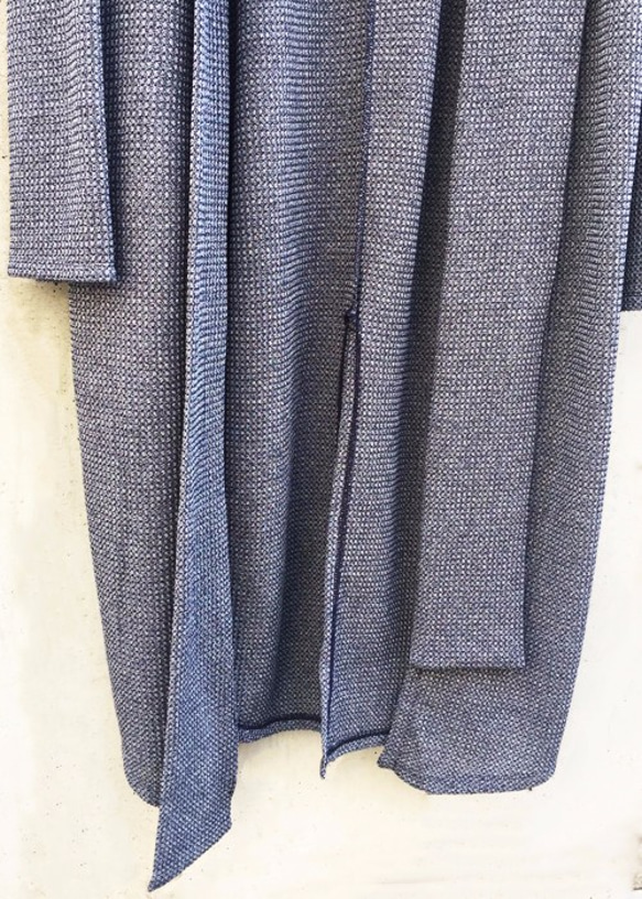 Japanesepaper Waffle Jersey Long Cardigan - Navy Size0 第7張的照片