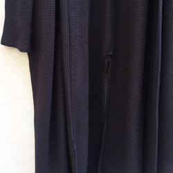 Japanesepaper Waffle Jersey Long Cardigan - Black Size0 第4張的照片