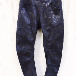 Black Coated Indigo Denim Pants Size3 第2張的照片