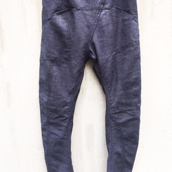 Indigo Thirty Pieces Irregular Cut Stretch Denim Pants Size3 第3張的照片