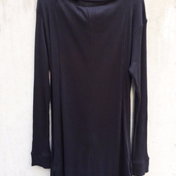 Japanesepaper High Neck Long Cut&Sewn - Black Size2 第3張的照片