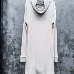 Japanesepaper High Neck Long Cut&Sewn - Icegray Size2 第7張的照片