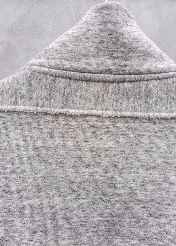 Acrylic Coated Zip Up Track Jacket - Gray Size2 第9張的照片