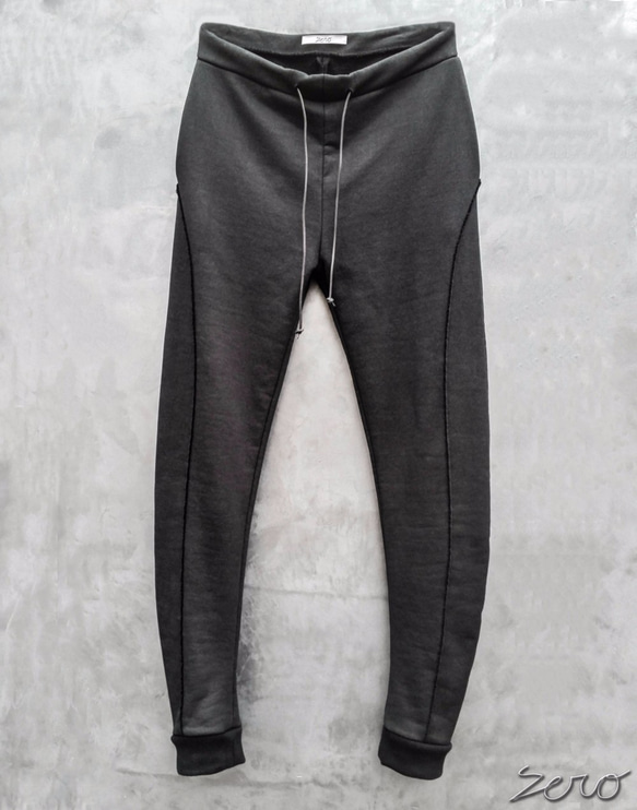 Acrylic Coated Track Pants - Black Size1 第1張的照片