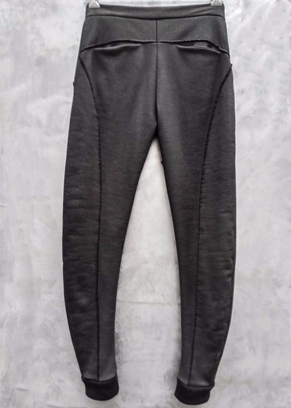 Acrylic Coated Track Pants - Black Size2 第3張的照片