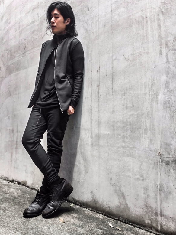 Acrylic Coated Track Pants - Black Size2 第10張的照片