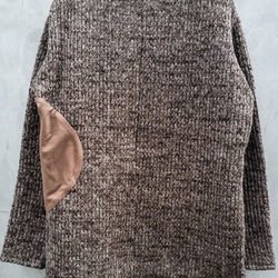 Circular Cut Snood Sliver Pullover Knit - Brown Size0 第6張的照片