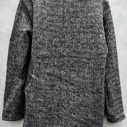 Circular Cut Sliver Pullover Knit - Black Size1 第5張的照片