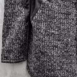 Circular Cut Sliver Pullover Knit - Black Size1 第10張的照片