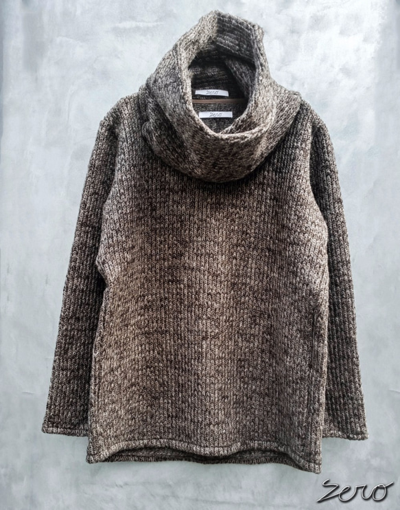 Snood Sliver Pullover Knit - Brown Size0 第2張的照片