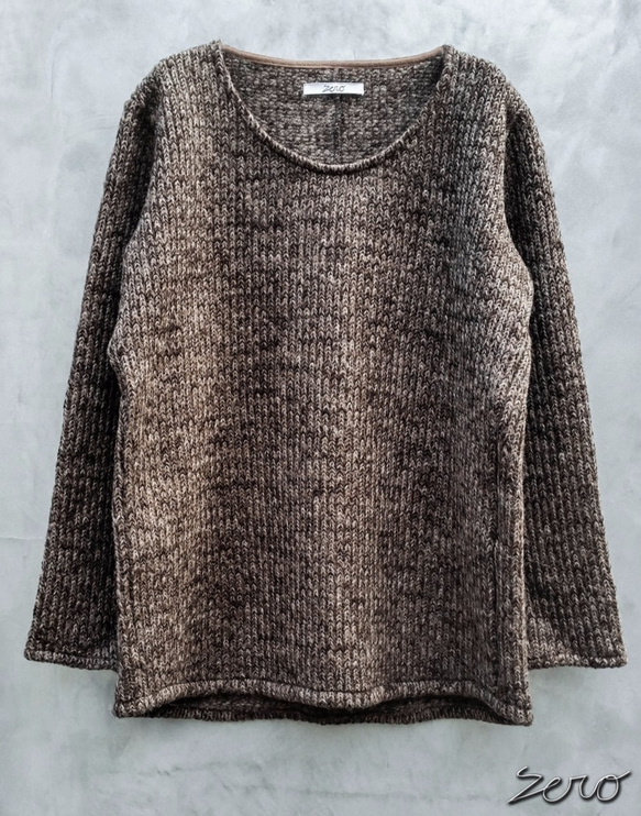 Snood Sliver Pullover Knit - Brown Size0 第3張的照片