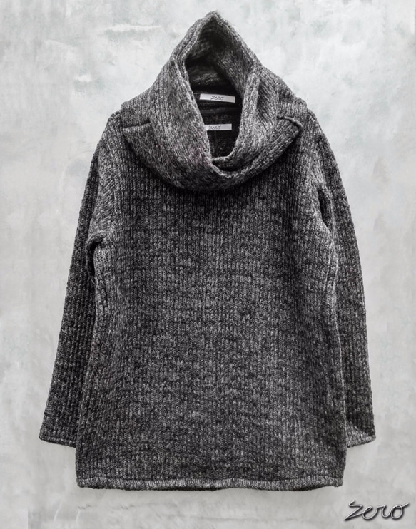 Snood Sliver Pullover Knit - Black Size0 第2張的照片