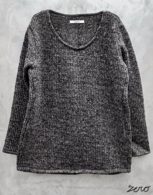 Sliver Pullover Knit - Black Size1 第2張的照片