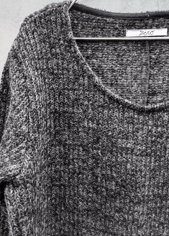 Sliver Pullover Knit - Black Size1 第4張的照片