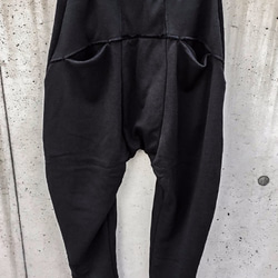 Japanesepaper Drop Crotch Slim Pants - Black Size0 第4張的照片