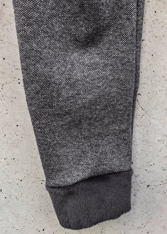 Irregular Cut Drop Crotch Slim Tweed Mouton Pants Size0 第9張的照片