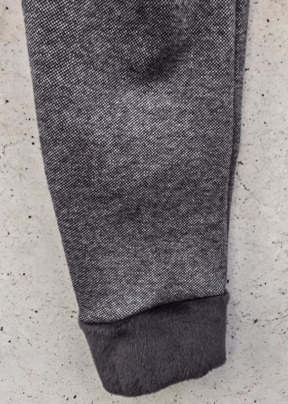 Irregular Cut Drop Crotch Slim Tweed Mouton Pants Size2 第10張的照片