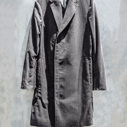 Corduroy Zip Chester Coat - Charcoal Size2 第2張的照片