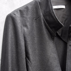 Balancircular Wool One Button Jacket - Black×Black Size2 第7張的照片