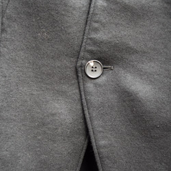 Balancircular Wool One Button Jacket - Black×Black Size2 第8張的照片