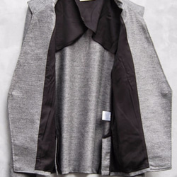 Balancircular Wool One Button Jacket - Gray Size2 第2張的照片