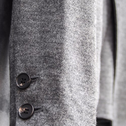 Balancircular Wool One Button Jacket - Gray Size2 第5張的照片