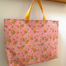 リクエスト品　ハンドメイド　図書袋　5点セット　花柄　ポップ リクエスト品 ハンドメイド 図書袋 5点セット 花柄 ポップ