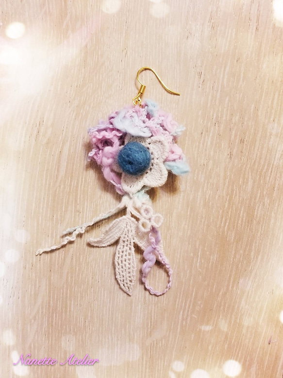 Nanette Atelier 手作Lace飾品 : 編織系列 耳環 第2張的照片