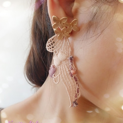 Nanette Atelier 手作飾品 :鈴蘭耳環(兩種帶法) 第5張的照片