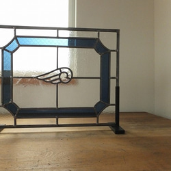 「イカロス」アンティーク感 ステンドグラスパネル 3枚目の画像