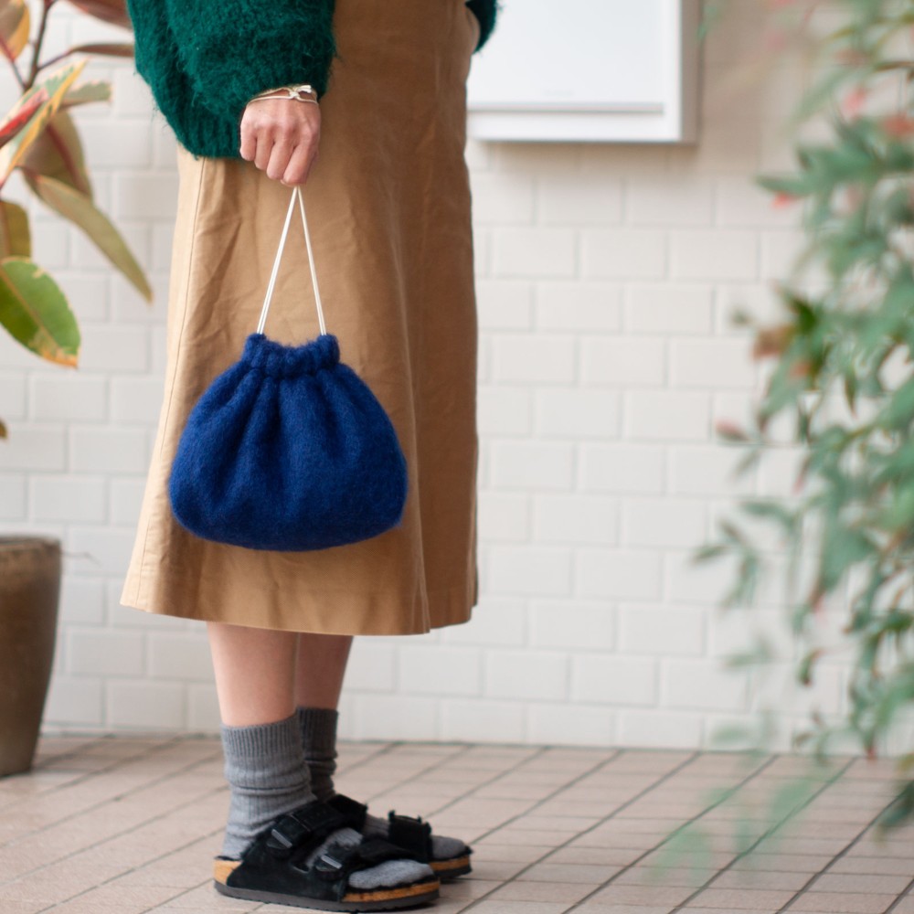 【数量限定】ふわふわ巾着バッグ        Ω