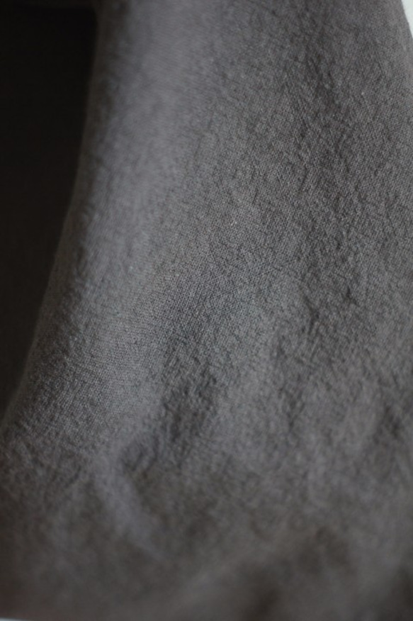 棉麻織帶單肩包（木炭） 第4張的照片