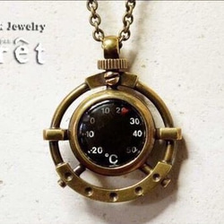 steampunk/スチームパンク〕テンプメーターペンダント【受注生産】真鍮