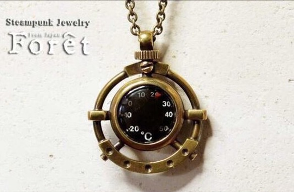 steampunk/スチームパンク〕テンプメーターペンダント【受注生産 steampunk/スチームパンク〕テンプメーターペンダント【受注生産