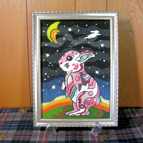 パウダーアート・ウサギ×小宇宙 2.0d 絵画 八感 通販 145042