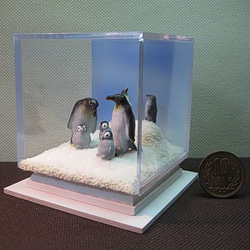 ミニチュアジオラマ・ペンギン 2枚目の画像