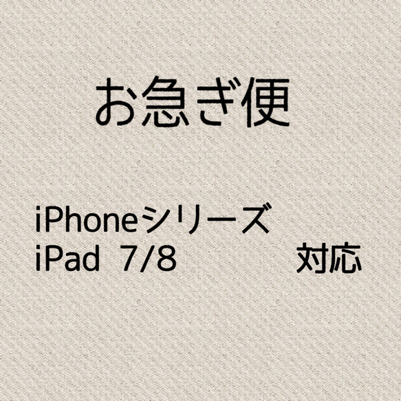 お急ぎ便　2日以内に発送　iPhoneシリーズ&iPad7/8のみ対応 1枚目の画像