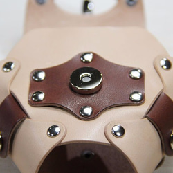 新おにぎりホルダー（マグネットホック） ナチュラル×チョコ 2枚目の画像