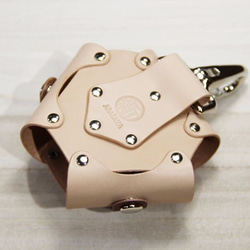 新おにぎりホルダー（マグネットホック） ナチュラル×チョコ 4枚目の画像