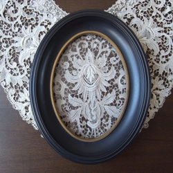 オーバルフレーム黒 アンティーク調 フォトフレーム・写真立て