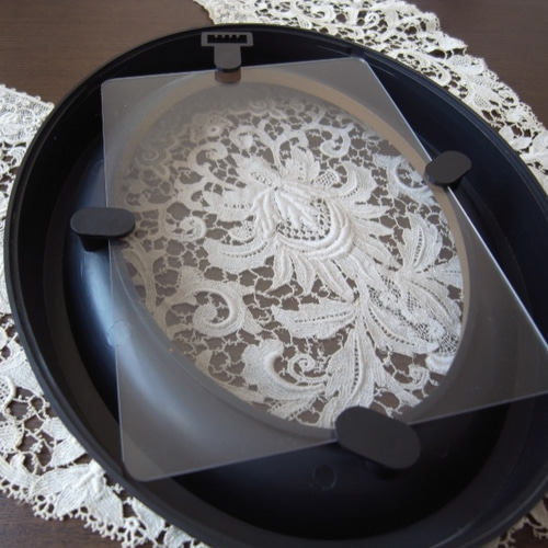 オーバルフレーム黒 アンティーク調 フォトフレーム・写真立て