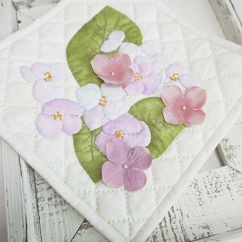 パッチワークキット 色を楽しむ 歳時記 ミニキルト 紫陽花 6月 キット