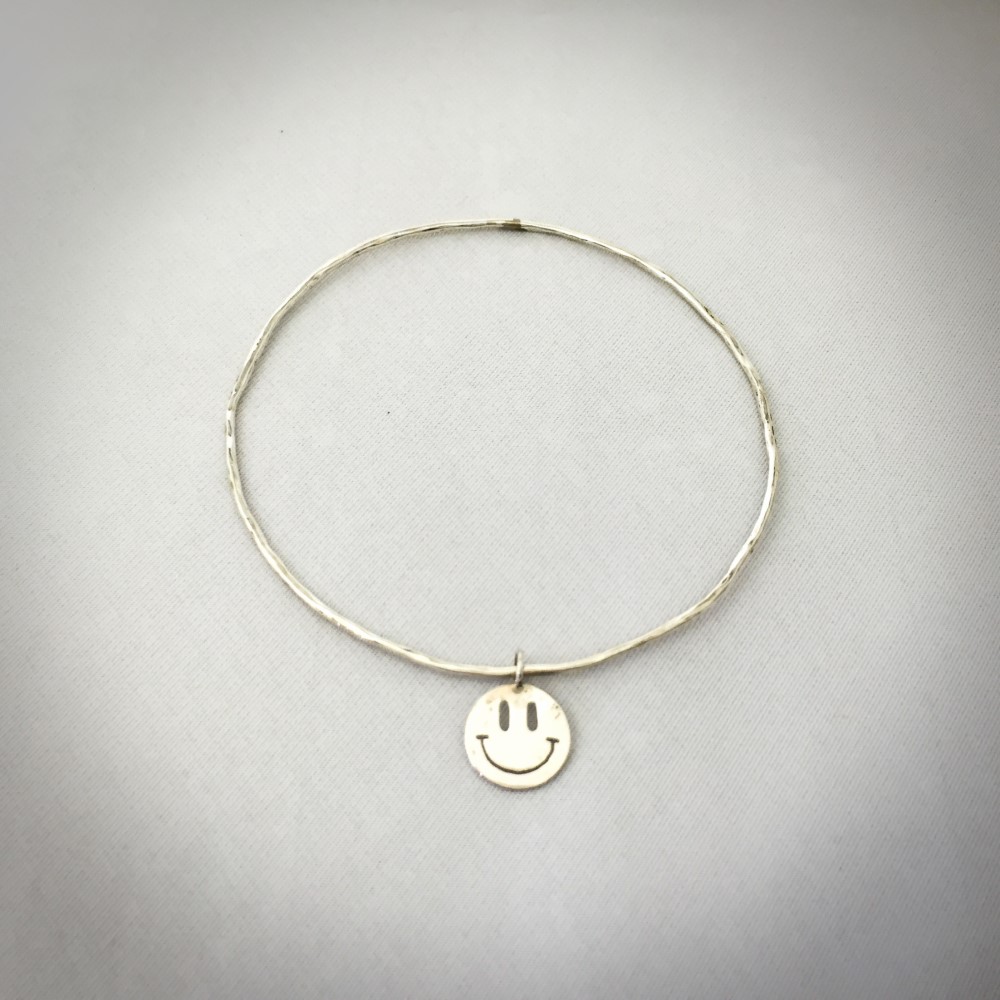 Wire bangle(smiley)