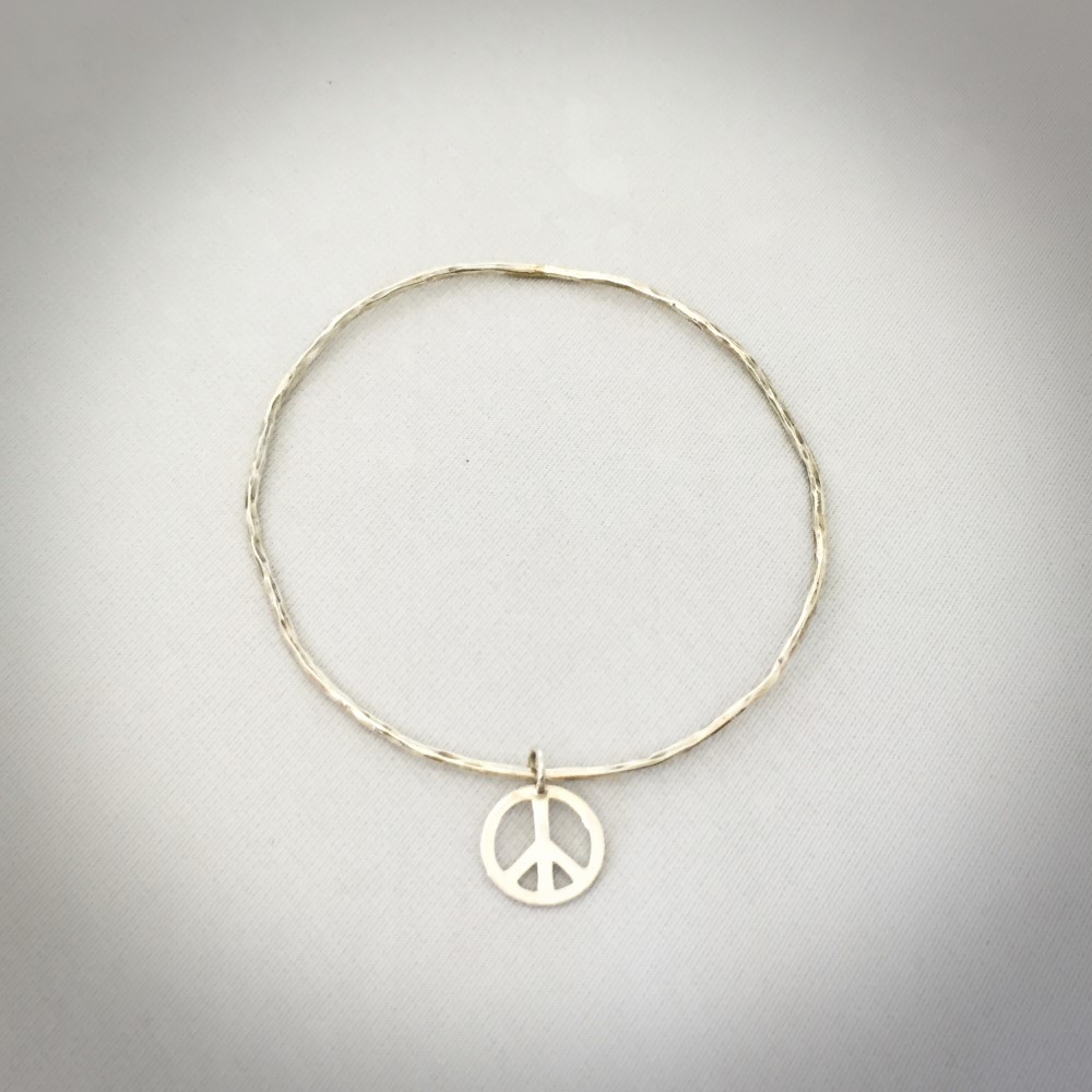 Wire bangle(peace)