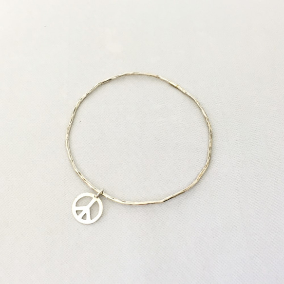 Wire bangle(peace) 2枚目の画像