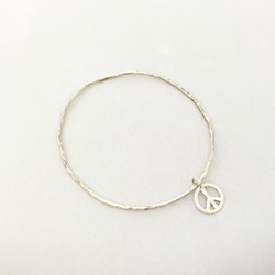 Wire bangle(peace) 3枚目の画像