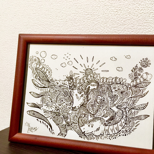 手描きイラスト 2378C 原画　肉筆　オリジナル 手描きイラスト 2378C 原画肉筆オリジナル